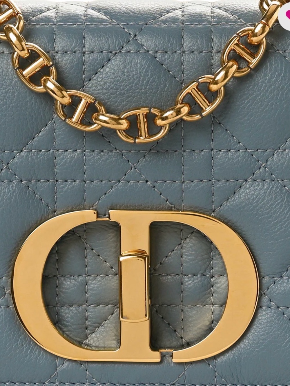 CHRISTIAN DIOR
Calfskin Cannage Small Caro Bag Cloud Blue - Picture 6 of 13